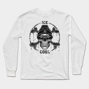 gangsta skull bones chains Long Sleeve T-Shirt